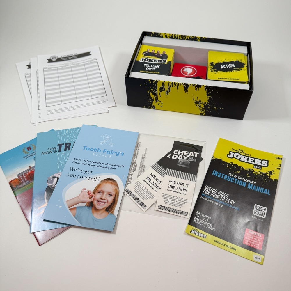 Impractical Jokers Game – Box of Challenges II (2021) Complete Set - Picture 12 of 12